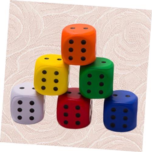LALADEFIEE 6 Stück Teiliges PU Spielwürfel Bunte Schaumstoffwürfel Pädagogisches Würfelspiel für Partyspielzeug Sicherer Lernwürfel für Kindergarten und Spielspaß LALADEFIEE 6 Stück Teiliges PU Spielwürfel Bunte Schaumstoffwürfel Pädagogisches Würfelspiel für Partyspielzeug Sicherer Lernwürfel für Kindergarten und Spielspaß von LALADEFIEE