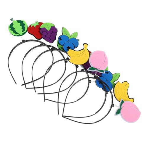 LALADEFIEE 6 Stück Teiliges Wassermelonen Haarreifen für Partys und Feiertage Lustige Frucht Haarclips aus Weichem Material für Erwachsene für Fotoshootings von LALADEFIEE