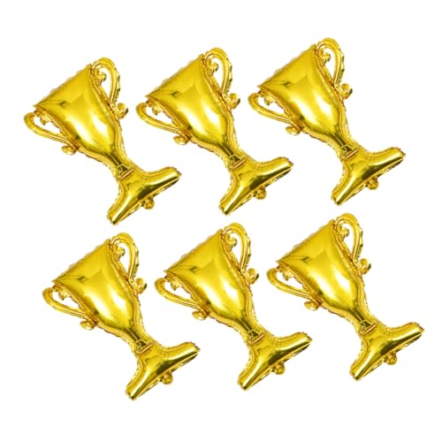 LALADEFIEE Trophäenballons 6 Stück Aluminiumfolienballons Für Abschlussfeiern Und Feiern von LALADEFIEE