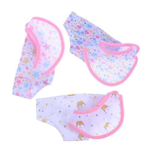 LALADEFIEE 6-teiliges Puppenkleidungsset: 43 cm Große Puppen, Inklusive Unterwäsche Und Lätzchen, Verstellbar, Wiederverwendbar, Süße Designs Für Mädchen, Rollenspielspaß LALADEFIEE 6-teiliges Puppenkleidungsset: 43 cm Große Puppen, Inklusive Unterwäsche Und Lätzchen, Verstellbar, Wiederverwendbar, Süße Designs Für Mädchen, Rollenspielspaß von LALADEFIEE