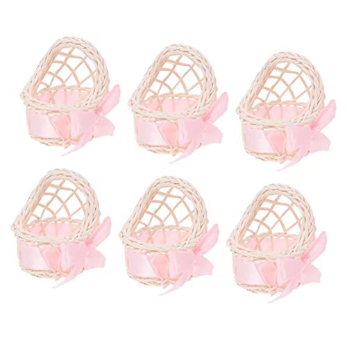 LALADEFIEE 6Stücke Teiliges Rattan Blumenkörbe Handgefertigtes Deko Zubehör für Puppenhäuser Korbparty Gefälligkeiten für Kreative Arrangements und Dekorationen LALADEFIEE 6Stücke Teiliges Rattan Blumenkörbe Handgefertigtes Deko Zubehör für Puppenhäuser Korbparty Gefälligkeiten für Kreative Arrangements und Dekorationen von LALADEFIEE