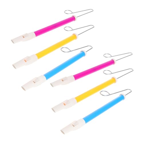 LALADEFIEE 6pcs Slide Whistle Instrument Spielzeug Für Kinder Push-Pull Spielzeug Handy Handheld Whistle Fun Blowing Toy Party Bevorzugt Kleine Pfeife Kleinkind Musik Lernspielzeug von LALADEFIEE