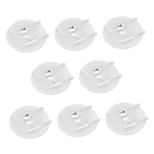 LALADEFIEE 8 Sätze Miniatur Geschirrset für Puppenhäuser Teiliges Set mit Gabeln Löffeln und Tellern für Realistisches Küchenzubehör für Miniaturmodelle und DIY Projekte LALADEFIEE 8 Sätze Miniatur Geschirrset für Puppenhäuser Teiliges Set mit Gabeln Löffeln und Tellern für Realistisches Küchenzubehör für Miniaturmodelle und DIY Projekte von LALADEFIEE