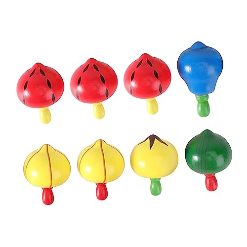 LALADEFIEE 8Stücke Teiliges Holz Gyro mit Fruchtmuster für Kreatives Hand Augen Koordinationsspielzeug Langlebig für Eltern Junge Mädchen Spielerlebnisse LALADEFIEE 8Stücke Teiliges Holz Gyro mit Fruchtmuster für Kreatives Hand Augen Koordinationsspielzeug Langlebig für Eltern Junge Mädchen Spielerlebnisse von LALADEFIEE
