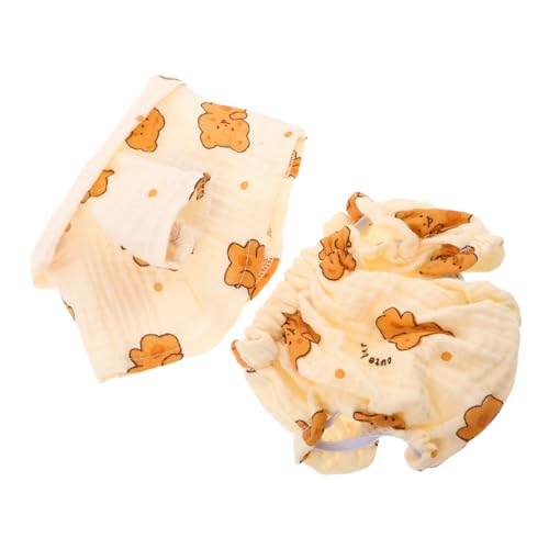 LALADEFIEE Bär Schlafanzug mit Austauschbaren Pyjamas und Saisonalen Accessoires Kawaii Plüschkleidung für Kuscheltiere Interaktives Zubehör für Kreatives Kinderspiel und Dekoration von LALADEFIEE