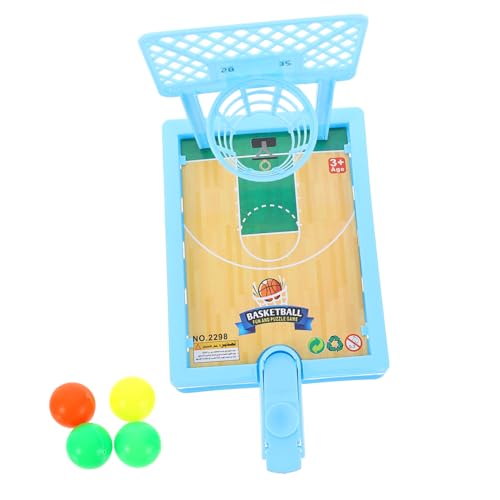 LALADEFIEE Basketball Desktop Interaktives Tischspiel mit Bällen Robustes Kunststoff Material für Kinderhände für Spaß und Entspannung Zuhause Büro Zufällige Farbe Zufällige Farbe von LALADEFIEE