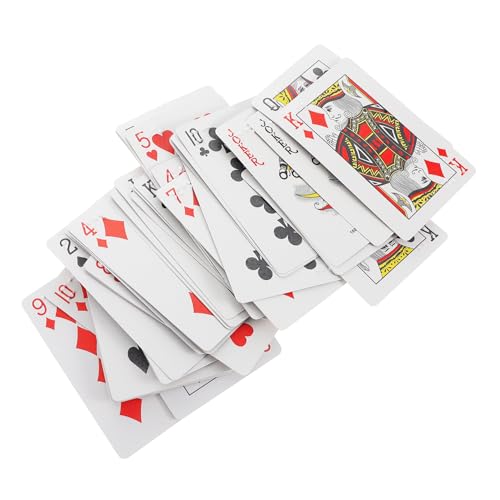 LALADEFIEE Braille Spielkarten für Sehbehinderte Großdruck Karten für und Sehbehinderte Ergonomisches Design für Familienunterhaltung und Lernen Hochwertige Braille Pokerkarten für von LALADEFIEE