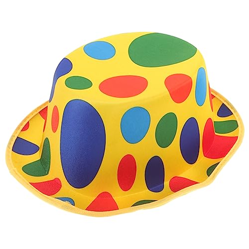 LALADEFIEE Clownhut für Partys Bühnenhut Vliesstoff Lustiges Clown Kostümzubehör für Männer und Frauen für Theateraufführungen und Kostümpartys Einheitsgröße Unisex LALADEFIEE Clownhut für Partys Bühnenhut Vliesstoff Lustiges Clown Kostümzubehör für Männer und Frauen für Theateraufführungen und Kostümpartys Einheitsgröße Unisex von LALADEFIEE