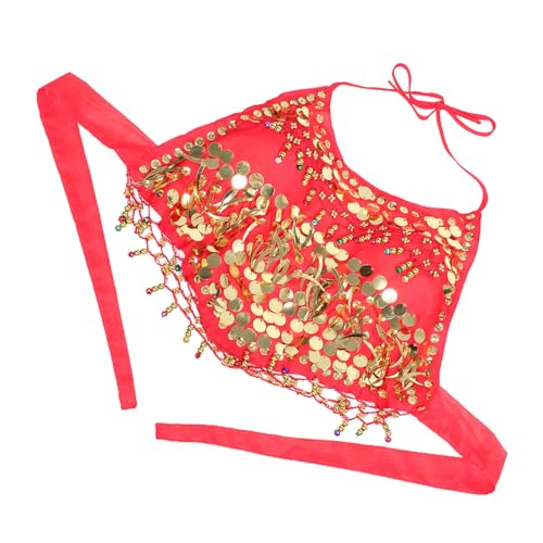 LALADEFIEE Damen Pailletten-bauchtanz-top, Pailletten-neckholder-tops, Glitzernde, Elegante Tank-tops, Party-weste Für Bauchtanz Und Festival-auftritte LALADEFIEE Damen Pailletten-bauchtanz-top, Pailletten-neckholder-tops, Glitzernde, Elegante Tank-tops, Party-weste Für Bauchtanz Und Festival-auftritte von LALADEFIEE