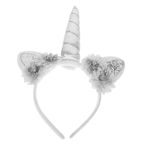 LALADEFIEE Einhorn Stirnband Mädchen Blumen Haarreif Unicorn Horn Party Geburtstag Kostüm Leicht Komfortabel Dekorativ LALADEFIEE Einhorn Stirnband Mädchen Blumen Haarreif Unicorn Horn Party Geburtstag Kostüm Leicht Komfortabel Dekorativ von LALADEFIEE
