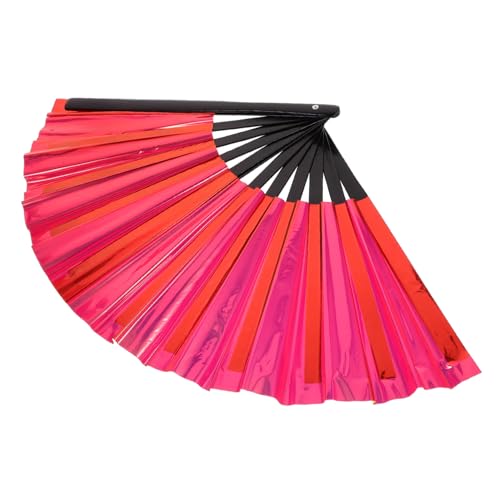 LALADEFIEE Faltbarer Chinesischer Handfächer aus Robustem PVC und Holz Vielseitiger Partyschmuck und Tanzrequisite für Hochzeiten Festivals und Stilvolle Fotorequisiten in Leuchtendem Rot LALADEFIEE Faltbarer Chinesischer Handfächer aus Robustem PVC und Holz Vielseitiger Partyschmuck und Tanzrequisite für Hochzeiten Festivals und Stilvolle Fotorequisiten in Leuchtendem Rot von LALADEFIEE