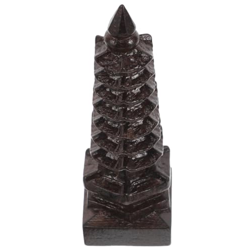 LALADEFIEE Feng Shui Hölzerne Pagodenstatue, 9-stufiges Wenchang-turmmodell, Chinesische Turmskulptur, Asiatische Pagodenturmstatue Für Zuhause Und Büro, Schreibtischdekoration LALADEFIEE Feng Shui Hölzerne Pagodenstatue, 9-stufiges Wenchang-turmmodell, Chinesische Turmskulptur, Asiatische Pagodenturmstatue Für Zuhause Und Büro, Schreibtischdekoration von LALADEFIEE