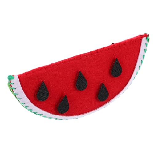 LALADEFIEE Filz Wassermelone Spielzeug Montessori Abziehbar Filz Obst Essen Spielspielzeug Vorgeben Obstspielzeug von LALADEFIEE