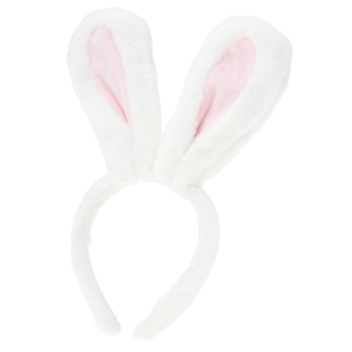 LALADEFIEE Flauschiges Hasenohren Stirnband Cosplay Kostüm Haarreif Party Accessoire für Mädchen und Damen Leichtes Langlebiges Kopfband mit Niedlichen Bunny ohren für Karneval und von LALADEFIEE