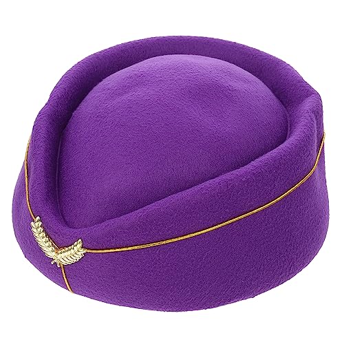 LALADEFIEE Flugbegleiterin Hut Für Kostümpartys Stewardess Für Damen Für Cosplay Halloween Und Spezielle Anlässe Hochwertiges Design von LALADEFIEE