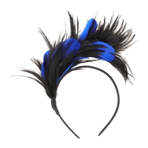 LALADEFIEE Halloween Haarband Damen Schmuck Kopfstück Schwarz Blau Leichtes Bequemes Haarschmuck für Karneval Party und Fotos Einfach zu Tragen Perfektes Kostümzubehör von LALADEFIEE