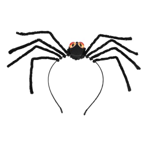 LALADEFIEE Halloween Spider Haarreif aus Leichtem Material Atmungsaktiv und Langlebig Einzigartiges Spinnen-design für Halloween Party Fasching und Gothic Kostüm Zubehör für Erwachsene von LALADEFIEE
