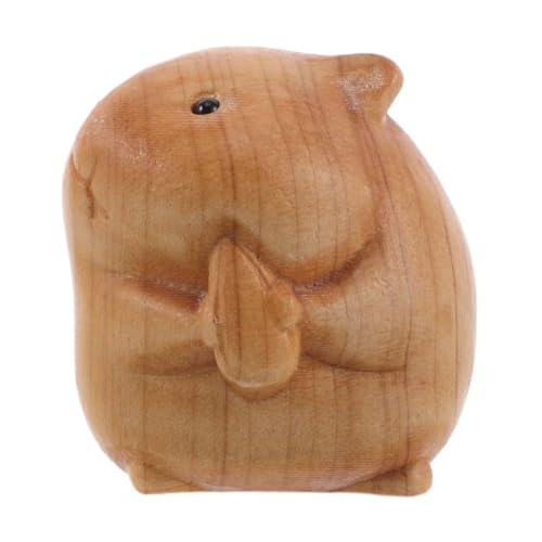 LALADEFIEE Hamster-Ornament deko Figur Formdekoration Schicke Dekoration Zubehör für wiedergeborene Babypuppen Kommode Rad Holzgeschnitzter Hamster Wohnkultur Tierstatue Tierschmuck LALADEFIEE Hamster-Ornament deko Figur Formdekoration Schicke Dekoration Zubehör für wiedergeborene Babypuppen Kommode Rad Holzgeschnitzter Hamster Wohnkultur Tierstatue Tierschmuck von LALADEFIEE
