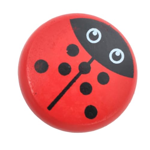 LALADEFIEE Holz Yo Yo Marienkäfer Design Langlebiger Jo Jo Ball Sicherer Lernspaß für Mädchen und Jungen Fördert Geschicklichkeit und Motorische Fähigkeiten Bastelspielzeug von LALADEFIEE