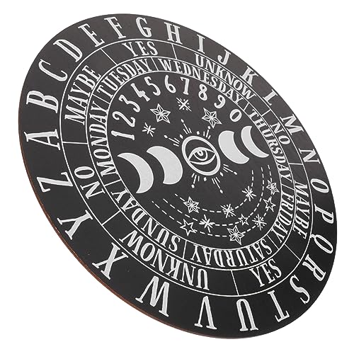 LALADEFIEE Holzpendelbrett für Meditation und Großes Handgeschnitztes Wahrsagungsbrett aus Hochwertigem Kiefernholz mit Astrologischen Symbolen und Texten LALADEFIEE Holzpendelbrett für Meditation und Großes Handgeschnitztes Wahrsagungsbrett aus Hochwertigem Kiefernholz mit Astrologischen Symbolen und Texten von LALADEFIEE