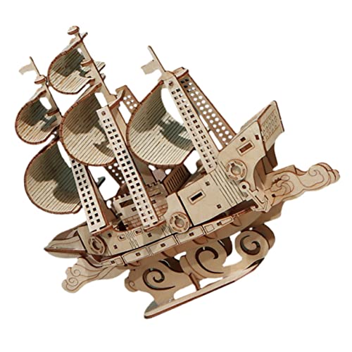 LALADEFIEE Holzpuzzle Segelboot Modell aus Hochwertigem Holzmaterial DIY Nautisches Boot Puzzle für Kreative Familienaktivitäten Fördert LALADEFIEE Holzpuzzle Segelboot Modell aus Hochwertigem Holzmaterial DIY Nautisches Boot Puzzle für Kreative Familienaktivitäten Fördert von LALADEFIEE