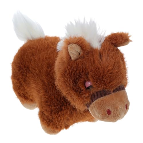 LALADEFIEE Jahr des Pferdes Maskottchen Puppe Weiches Realistisches Stofftier für Chinesischen Neujahr Geburtstag Dekoration LALADEFIEE Jahr des Pferdes Maskottchen Puppe Weiches Realistisches Stofftier für Chinesischen Neujahr Geburtstag Dekoration von LALADEFIEE