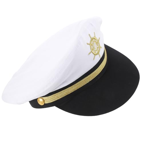 LALADEFIEE Kapitänsmütze Unisex Matrosen Hut Leicht Atmungsaktiv Für Segelparty Kostüm Zubehör Festhut Für Damen Herren LALADEFIEE Kapitänsmütze Unisex Matrosen Hut Leicht Atmungsaktiv Für Segelparty Kostüm Zubehör Festhut Für Damen Herren von LALADEFIEE