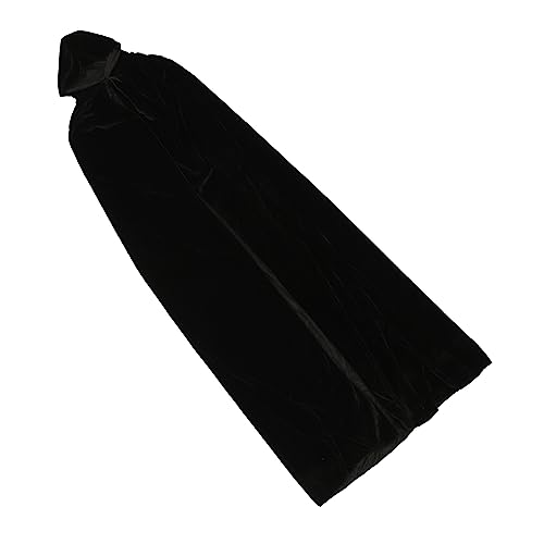 LALADEFIEE Kapuzenmantel Tod Kostüm Erwachsene Langer Decor Umhang Kapuze für mit Cape Cosplay Photo Freien Requisite Prop Kap Halloween im Vampire von LALADEFIEE