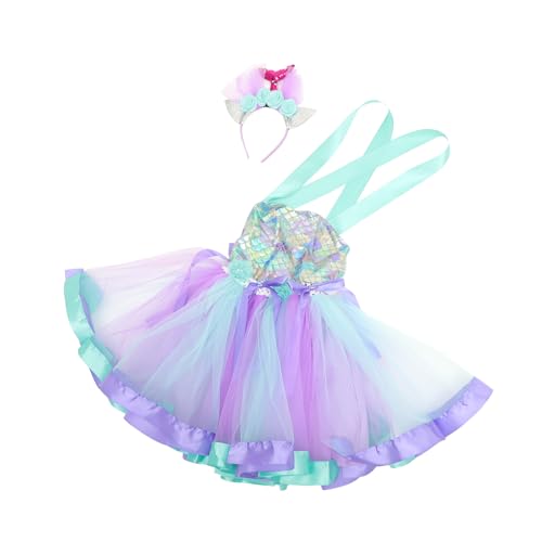 LALADEFIEE Kinderkleid Mädchen Party Meerjungfrau Kostüm Meerjungfrau Tutu Rock Pailletten Stirnband Mädchen Meerjungfrau Mädchenkostüm Party Kleider Kostüm Halloween Cosplay Dress LALADEFIEE Kinderkleid Mädchen Party Meerjungfrau Kostüm Meerjungfrau Tutu Rock Pailletten Stirnband Mädchen Meerjungfrau Mädchenkostüm Party Kleider Kostüm Halloween Cosplay Dress von LALADEFIEE