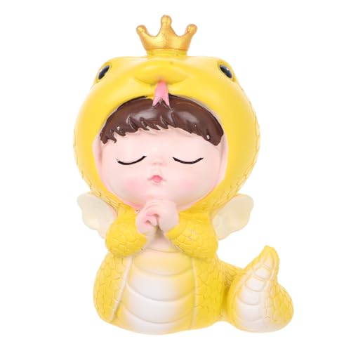 LALADEFIEE Krone Schlangenbaby Figur Harz 2025 Schlangenbaby Statue Handgefertigte Sternzeichen Schlange Jahr Ornament Chinesische Tiere Skulptur Für Home Decor LALADEFIEE Krone Schlangenbaby Figur Harz 2025 Schlangenbaby Statue Handgefertigte Sternzeichen Schlange Jahr Ornament Chinesische Tiere Skulptur Für Home Decor von LALADEFIEE