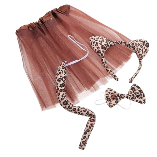LALADEFIEE Leoparden Kostüm mit Haarreifen Schleife und Kreatives Tierkostüm für Karneval Fasching und Kostümparty Langlebiges und Bequemes Cosplay Zubehör LALADEFIEE Leoparden Kostüm mit Haarreifen Schleife und Kreatives Tierkostüm für Karneval Fasching und Kostümparty Langlebiges und Bequemes Cosplay Zubehör von LALADEFIEE