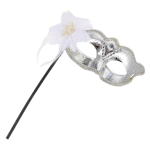 LALADEFIEE Halloween Damen Handmaske Maskerade für Party Requisiten Kostüm Zubehör für Frauen Mädchen von LALADEFIEE