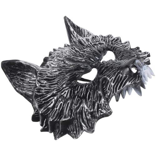 LALADEFIEE Maskerade Partymaske Wolfsmaske Halloween Accessoire Wolfsmasken Tiermasken Foto Requisite Halloween Masken für Halloween Weihnachtsfeiern Bühnenauftritte und Andere Festivals von LALADEFIEE