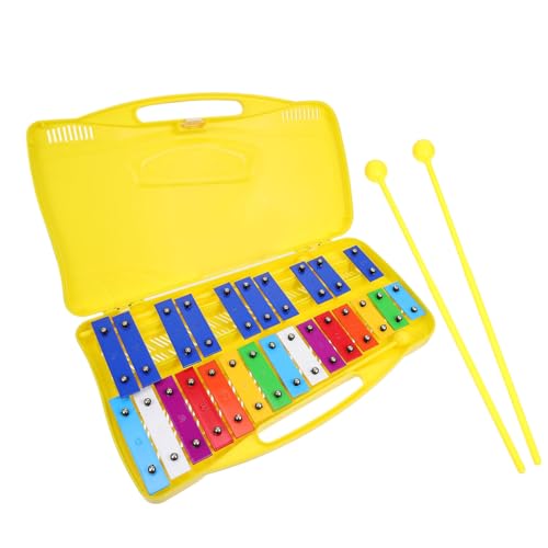 LALADEFIEE Metallophon für Buntes Percussion Instrument Farbige Klangplatten für Sensorisches Lernen Musikalisches Gehör und Farberkennung Geeignet Ab Jahren von LALADEFIEE