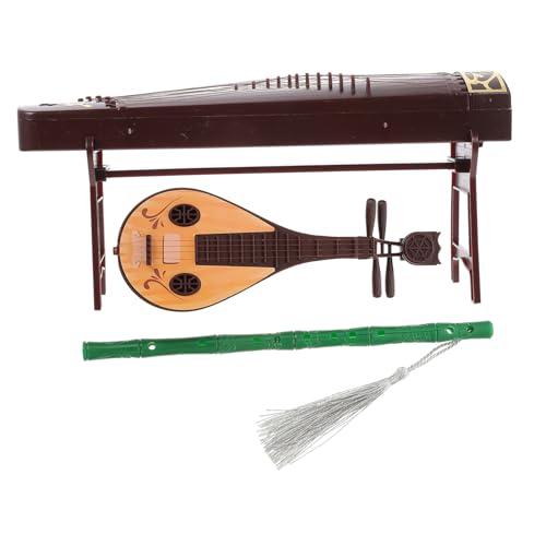 LALADEFIEE Miniatur Chinesisches Musikinstrument aus Kunststoff mit Mini Pipa Guzheng und Miniatur Bambusflöte Detailgetreues Dekorationsspielzeug für Puppenhaus und Mini Landschaft LALADEFIEE Miniatur Chinesisches Musikinstrument aus Kunststoff mit Mini Pipa Guzheng und Miniatur Bambusflöte Detailgetreues Dekorationsspielzeug für Puppenhaus und Mini Landschaft von LALADEFIEE