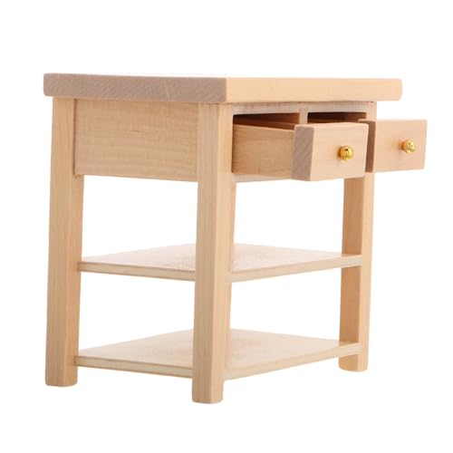 LALADEFIEE Puppenhausschrank Miniatur 1:12 Küche Möbel Satz Realistische Details Kleine Puppenhausmöbel Für Heimdekor Und Kinderspiele von LALADEFIEE
