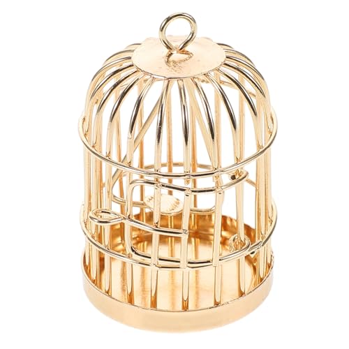 LALADEFIEE Miniatur-puppenhaus-vogelkäfig-Ornament, Mini- -zubehör, Dekoratives Mini-vogelkäfig-Modell, Mini-vogelkäfig Für Puppenhaus-Dekoration, Metall-vogelkäfig-verzierung LALADEFIEE Miniatur-puppenhaus-vogelkäfig-Ornament, Mini- -zubehör, Dekoratives Mini-vogelkäfig-Modell, Mini-vogelkäfig Für Puppenhaus-Dekoration, Metall-vogelkäfig-verzierung von LALADEFIEE