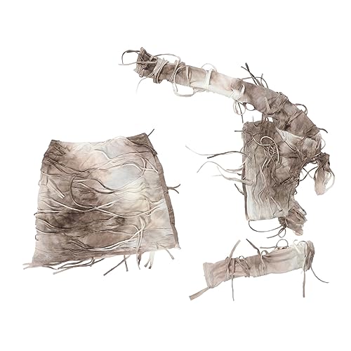 LALADEFIEE Modisches Damen-set Mit Kurzem Oberteil Und Rock Halloween-kostüm Für Frauen Festivalkleid von LALADEFIEE