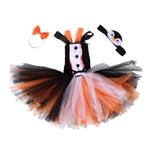 LALADEFIEE Pinguin Cosplay Tutu Kleid mit Kopfband und Fliege für Kleinkinder Tierkostüm für Halloween Bühnenauftritt und Mottoparty LALADEFIEE Pinguin Cosplay Tutu Kleid mit Kopfband und Fliege für Kleinkinder Tierkostüm für Halloween Bühnenauftritt und Mottoparty von LALADEFIEE