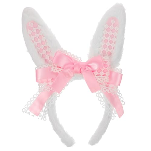 LALADEFIEE Plüschige Hasenohren Haarband Mit Schleife Für Mädchen Und Damen Cosplay Kostüm Zubehör Für Karneval Halloween Und Osterfeiern Flauschiger Kopfschmuck Für Besondere Anlässe LALADEFIEE Plüschige Hasenohren Haarband Mit Schleife Für Mädchen Und Damen Cosplay Kostüm Zubehör Für Karneval Halloween Und Osterfeiern Flauschiger Kopfschmuck Für Besondere Anlässe von LALADEFIEE