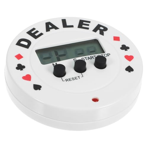 LALADEFIEE Poker Timer Digitaler Countdown für Brettspiele Tragbarer Kleiner Party Timer Benutzerfreundlicher Poker Spiel Countdown mit Langer Laufzeit und Kartenspiele von LALADEFIEE