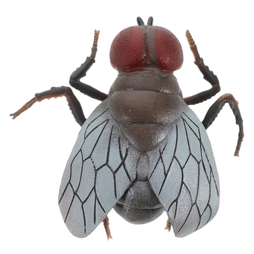 LALADEFIEE Realistisches Fliegenmodell Gefälschtes Fliegenspielzeug Für Kinder Kognitive Insektenspielzeug Ideal Für Streiche Und Halloween -partydekorationen Ideal Für Schreibtisch Und von LALADEFIEE