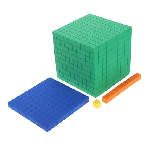LALADEFIEE Sicheres Schaumstoff Mathe Lernspielzeug für Frühe Bildung Basis Zehnerblöcke Zählwürfel Interaktives Mathe Lernmaterial zur Logischen Denkens und Rechenfähigkeiten von LALADEFIEE