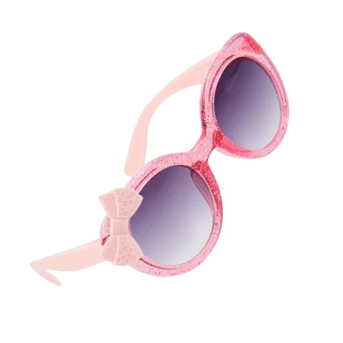 LALADEFIEE Sonnenbrille mit Farbigem Schleifen Design Transparente Dekorationsbrille für Fasching Geburtstag Party und Foto Requisiten Leicht Passend von LALADEFIEE