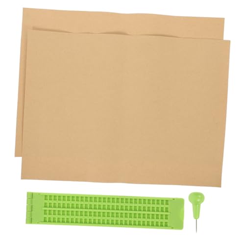 LALAFINA Braille-schreiben 27 Zeilen 30 Blöcke Braille-tafel-Set Aus Kunststoff Für Blinde Kompletter Stift Und 2 Übungsblätter LALAFINA Braille-schreiben 27 Zeilen 30 Blöcke Braille-tafel-Set Aus Kunststoff Für Blinde Kompletter Stift Und 2 Übungsblätter von LALAFINA