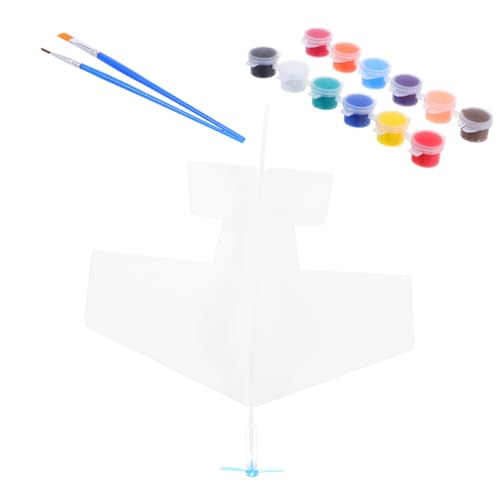 LALAFINA 1 Set Bemalbarer DIY Flugzeugmodellbausatz Aus Schaumstoff Weißes Leeres Segelflugzeug Mit Satten Farben Pädagogisches Werkzeug Für Das Fluginteresse Von Kindern Ideal Für LALAFINA 1 Set Bemalbarer DIY Flugzeugmodellbausatz Aus Schaumstoff Weißes Leeres Segelflugzeug Mit Satten Farben Pädagogisches Werkzeug Für Das Fluginteresse Von Kindern Ideal Für von LALAFINA