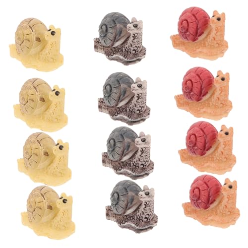 LALAFINA Elegantes 3-farbiges Schnecken-Harz-Ornament-Set Mini-schneckenstatuen Zur Dekoration LALAFINA Elegantes 3-farbiges Schnecken-Harz-Ornament-Set Mini-schneckenstatuen Zur Dekoration von LALAFINA