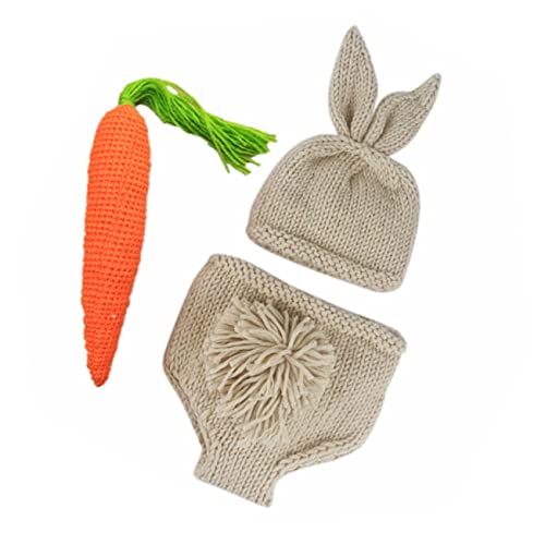 LALAFINA 1Satz Teiliges Neugeborenen Fotografie Requisiten Ostern Kostüm mit Kaninchen Mütze Hose für Fotoshooting Hautfreundlich Atmungsaktiv für Osterthemen LALAFINA 1Satz Teiliges Neugeborenen Fotografie Requisiten Ostern Kostüm mit Kaninchen Mütze Hose für Fotoshooting Hautfreundlich Atmungsaktiv für Osterthemen von LALAFINA