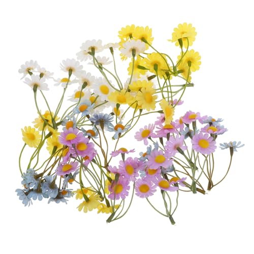 LALAFINA 20 Stück Mini Künstliche Realistische Seidenblumen für Hochzeitsdeko Bastelprojekte und Raumgestaltung Bunte Kunstblumen für Sandtisch Dekoration Weiß Gelb Blau Lila LALAFINA 20 Stück Mini Künstliche Realistische Seidenblumen für Hochzeitsdeko Bastelprojekte und Raumgestaltung Bunte Kunstblumen für Sandtisch Dekoration Weiß Gelb Blau Lila von LALAFINA