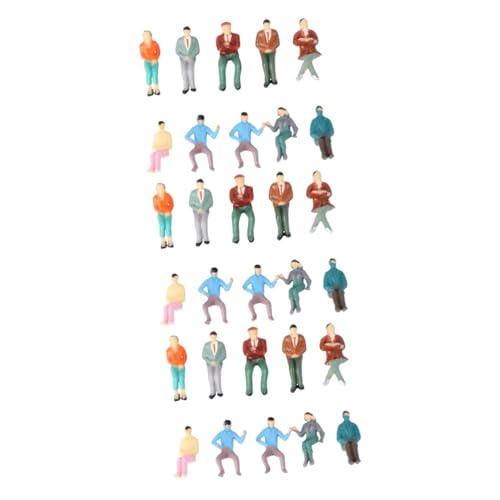 LALAFINA 30 STK Farb Simulations Puppe Miniaturcharakter Maßgeschneiderte Menschliche Figuren Winzige Menschenfiguren Modell Miniaturfiguren Desktop Sandkasten Baby Plastik von LALAFINA